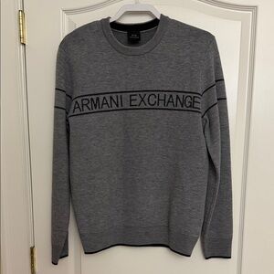 Armani Exchange Charcoal Crewneck Sweater